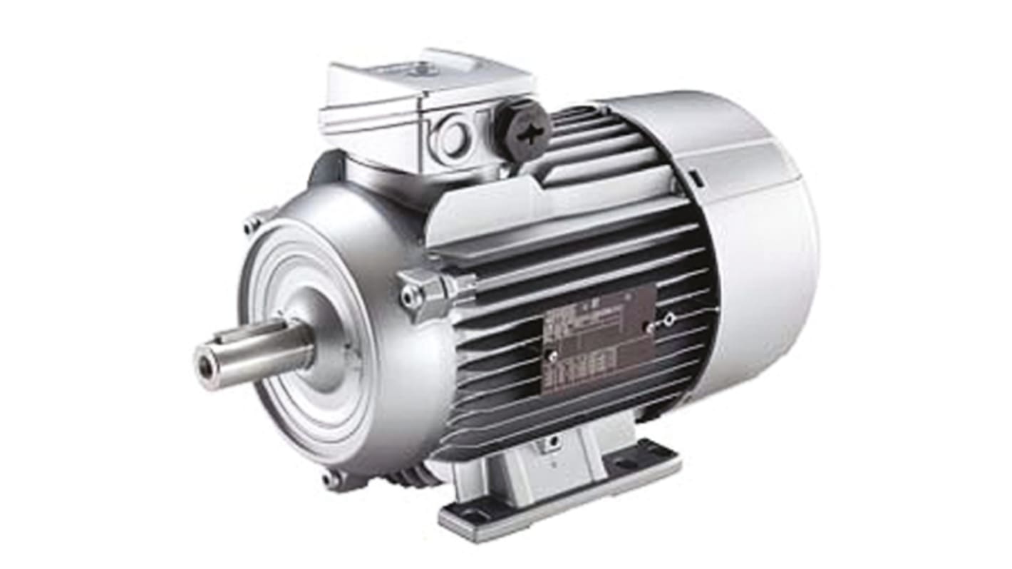 Siemens 1LE1 Reversible Induction AC Motor, 1.1 kW, IE2, 3 Phase, 4 Pole, 230 V, 400 V, Foot Mount Mounting