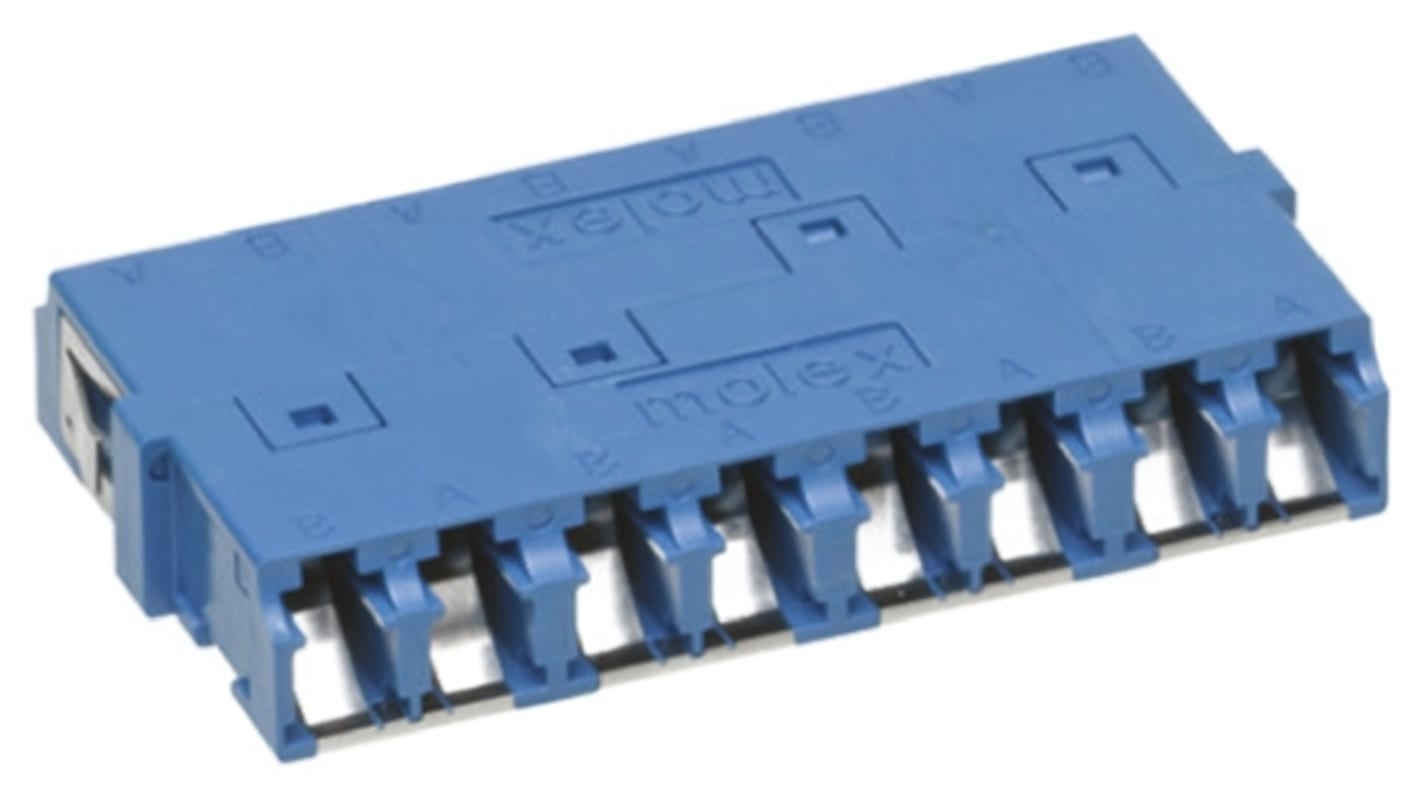 Molex 多模光纤耦合器, LC 至 LC连接器, 蓝色