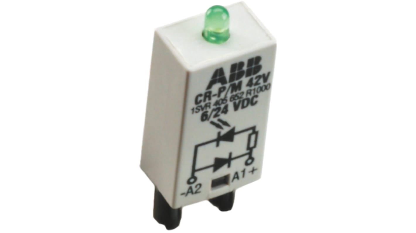 ABB Pluggable Function Module, LED Diode for use with CR-P and CR-M Series Sockets