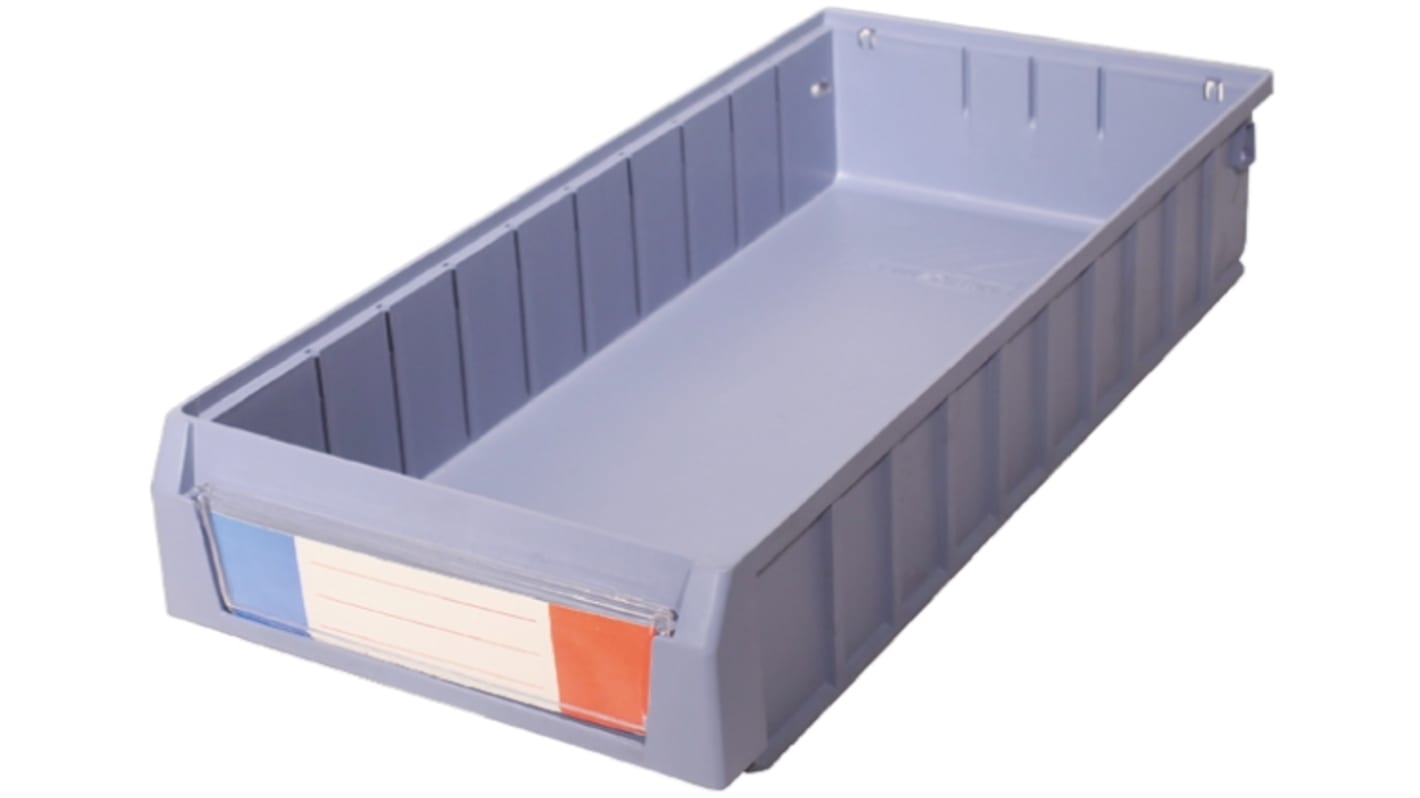 RS PRO PP Storage Bin, 500mm x 234mm, Blue