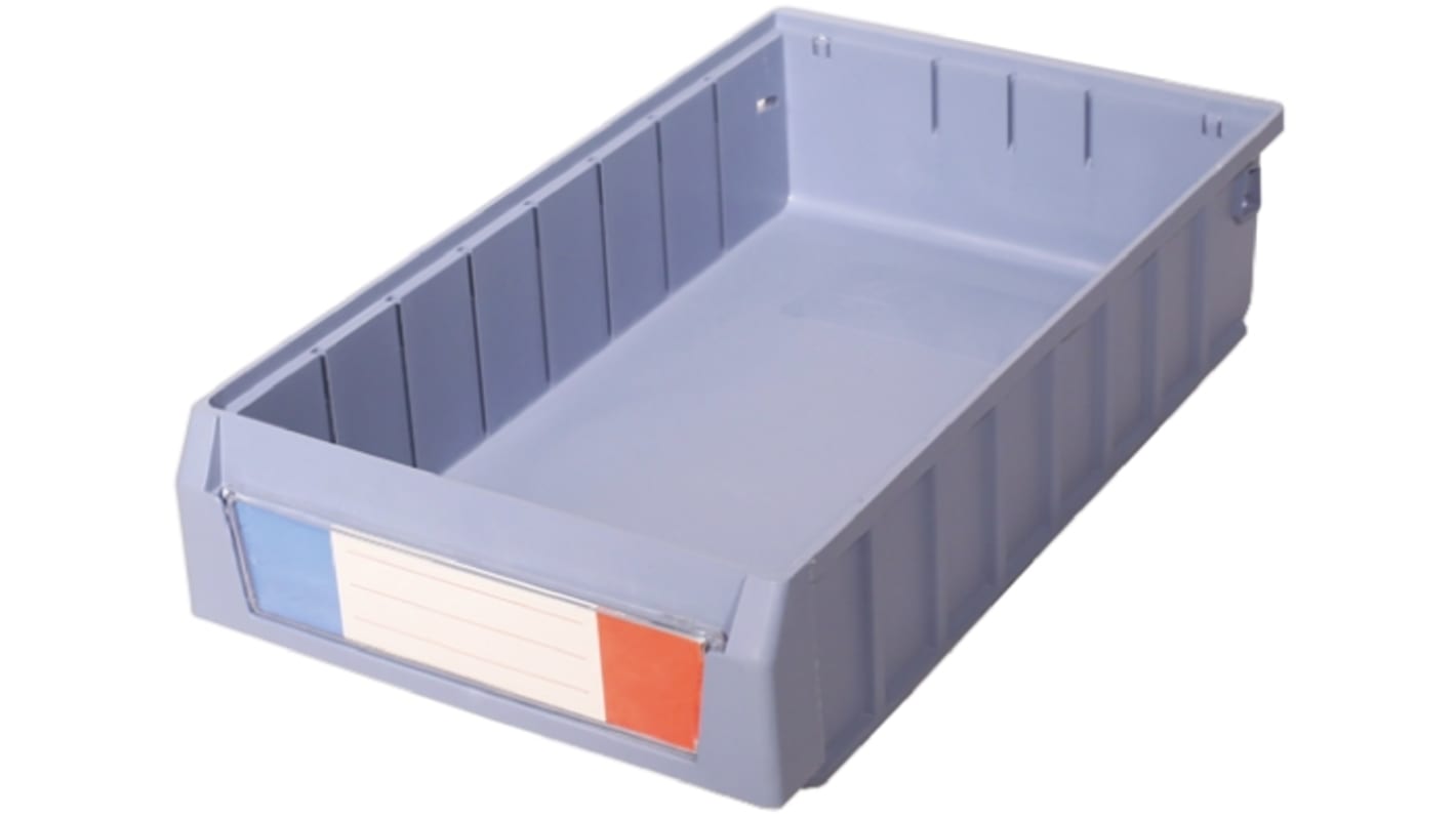 RS PRO PP Storage Bin, 400mm x 234mm, Blue