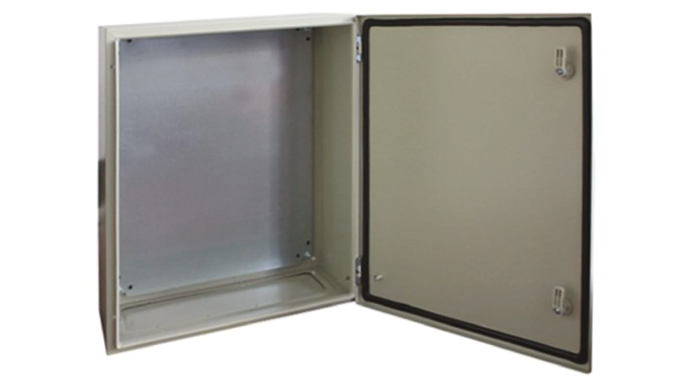 Contenitore a parete RS PRO in Acciaio 800 x 600 x 210mm, col. RAL 7032, IP66