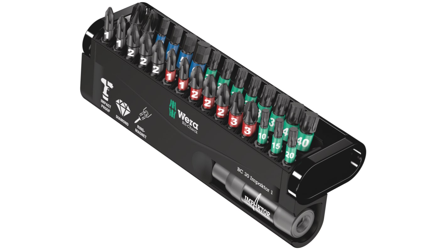 Wera Impact Bit Set 31 Pieces, Hexagon