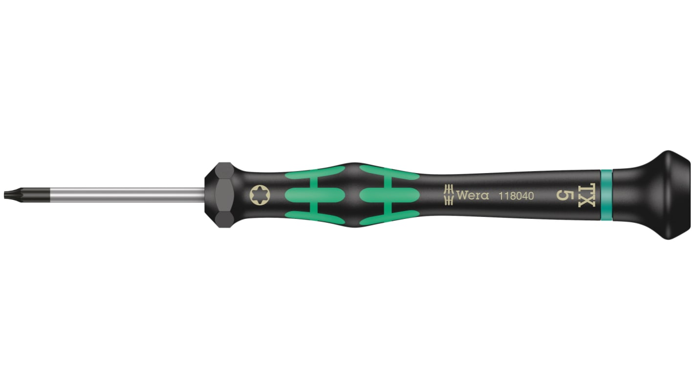 Wera 精密ドライバ, トルクス, チップサイズ：T5, 05118040001