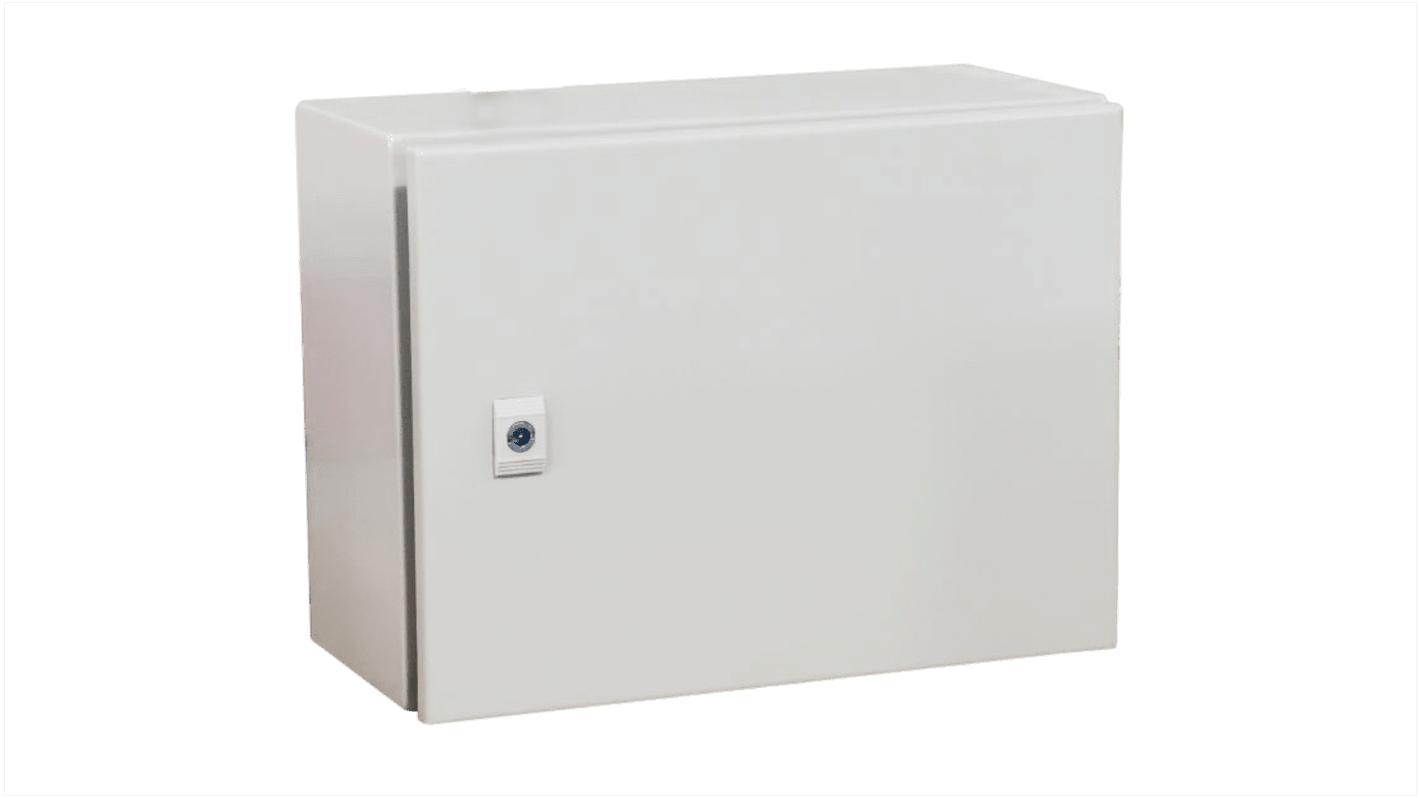 Contenitore a parete RS PRO in Acciaio 400 x 300 x 200mm, col. RAL 7032, IP66