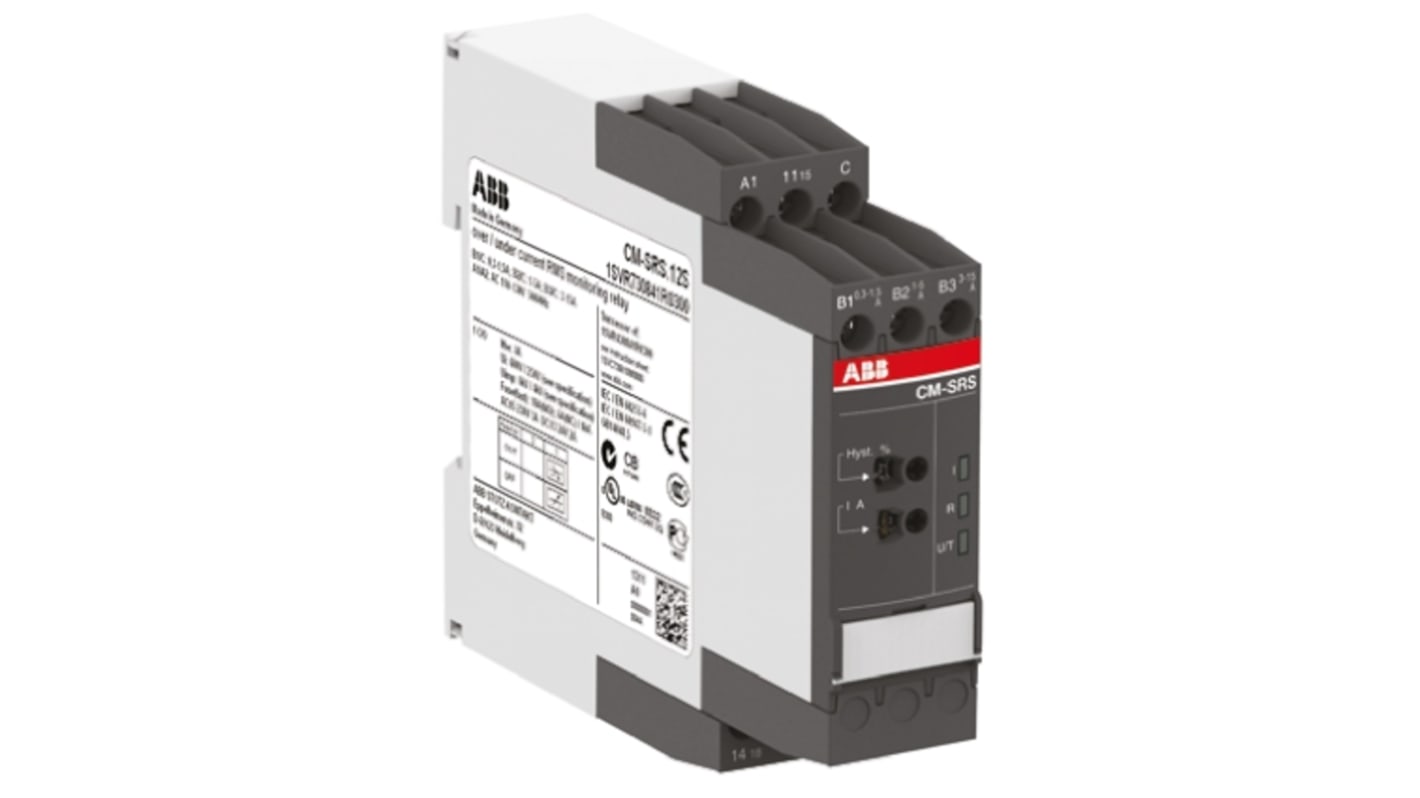 Relè di monitoraggio Corrente ABB 1SVR730840R0300 CM-SRS.12S serie CM-SRS, SPDT