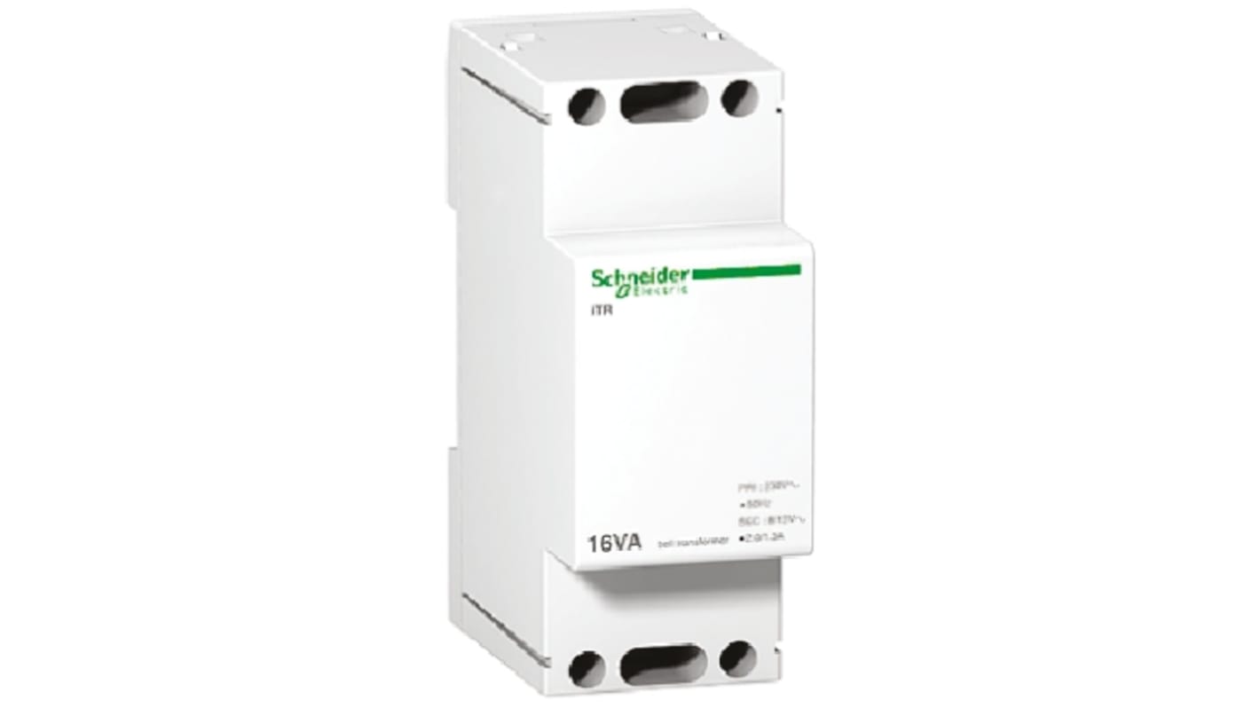 Schneider Electric 导轨式变压器, 初级230V 交流, 16VA, 1输出