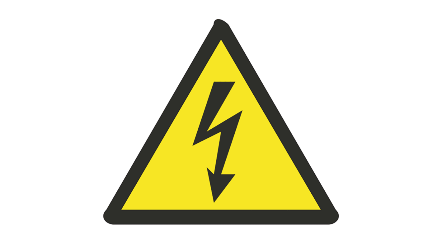 Etichetta di sicurezza Pericolo elettricità "", Adesiva, conf. da 250 pz.