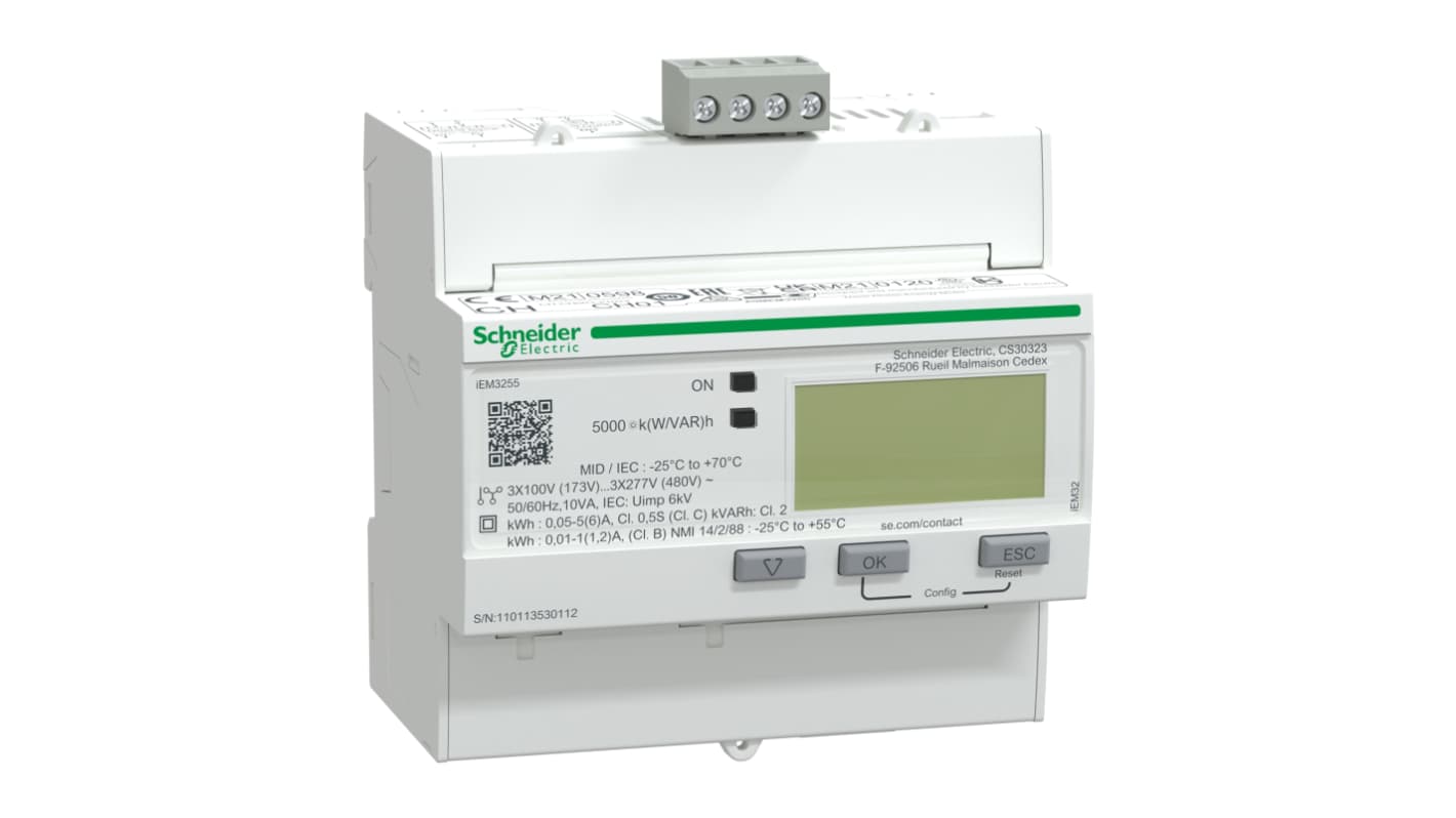 Schneider Electric 1, 3 Phase LCD Energy Meter, Type