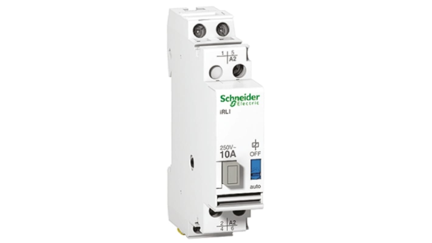 Relais d'interface Schneider Electric Acti 9, 230V c.a., SPDT, 1 NO, montage Rail DIN