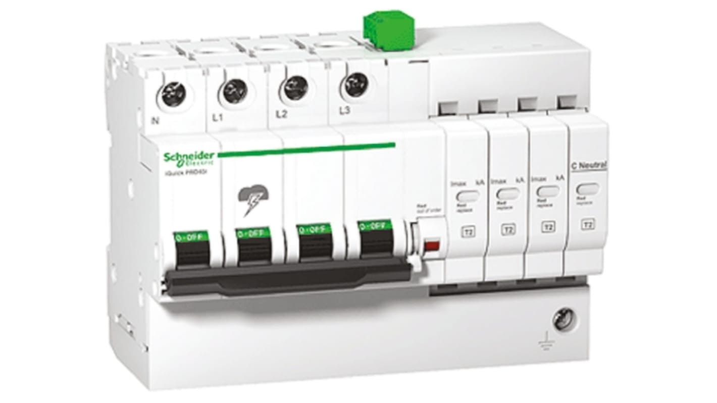Schneider Electric Surge Protector, 5kA, DIN Rail Mount