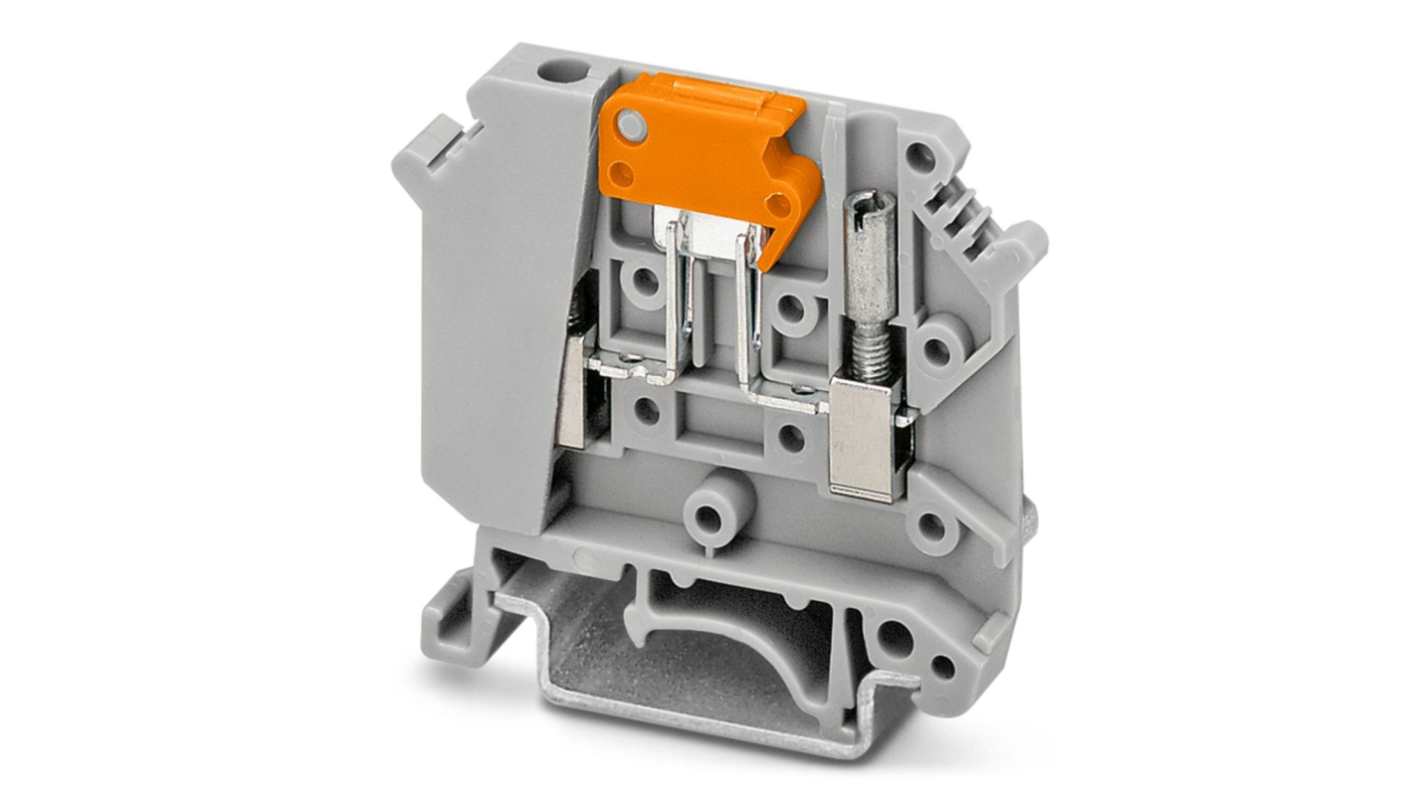 Phoenix Contact 3004032 UK 5-MTK-P/P Series Grey, Single-Level, Screw Termination