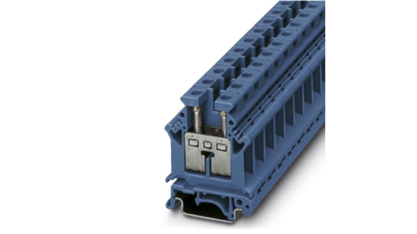 Morsettiera per guida DIN Phoenix Contact, Blu, livello Singolo, 101A