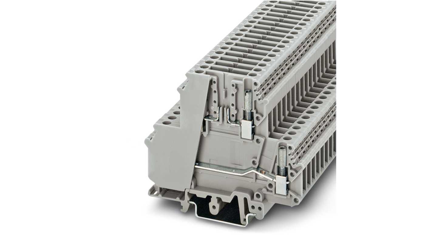 Phoenix Contact 3007042 UKK 5-TG Series Grey, Double-Level, Screw Termination