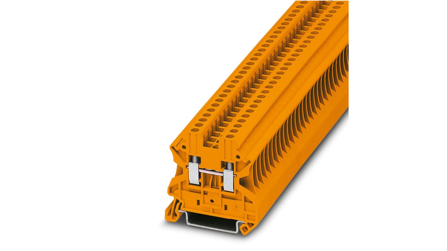 Morsettiera passante Phoenix Contact, Arancione, livello Singolo, 32A