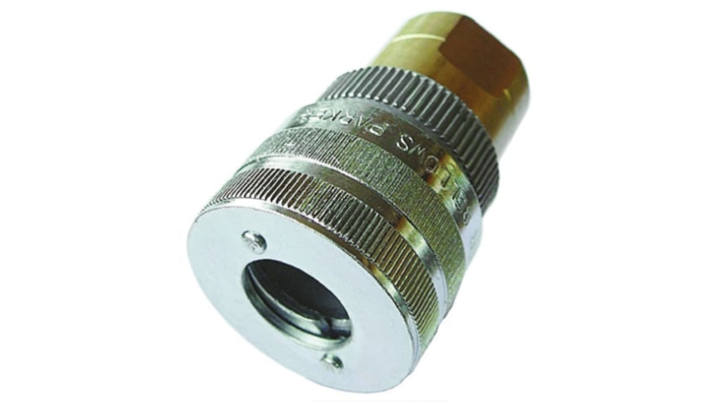 Parker Aluminium Female Pneumatic Quick Connect Coupling, G 3/8 Female Threaded