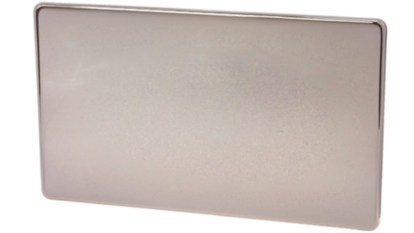 Deta 2 Gang Steel Faceplate & Mounting Plate