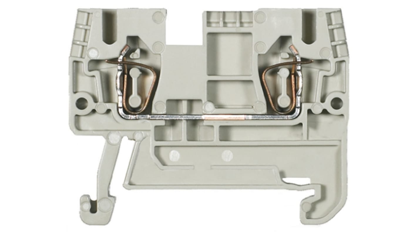 Wieland WKFN Reihenklemmenblock Einfach Grau, 2.5mm², 800 V / 24A, Federklemme