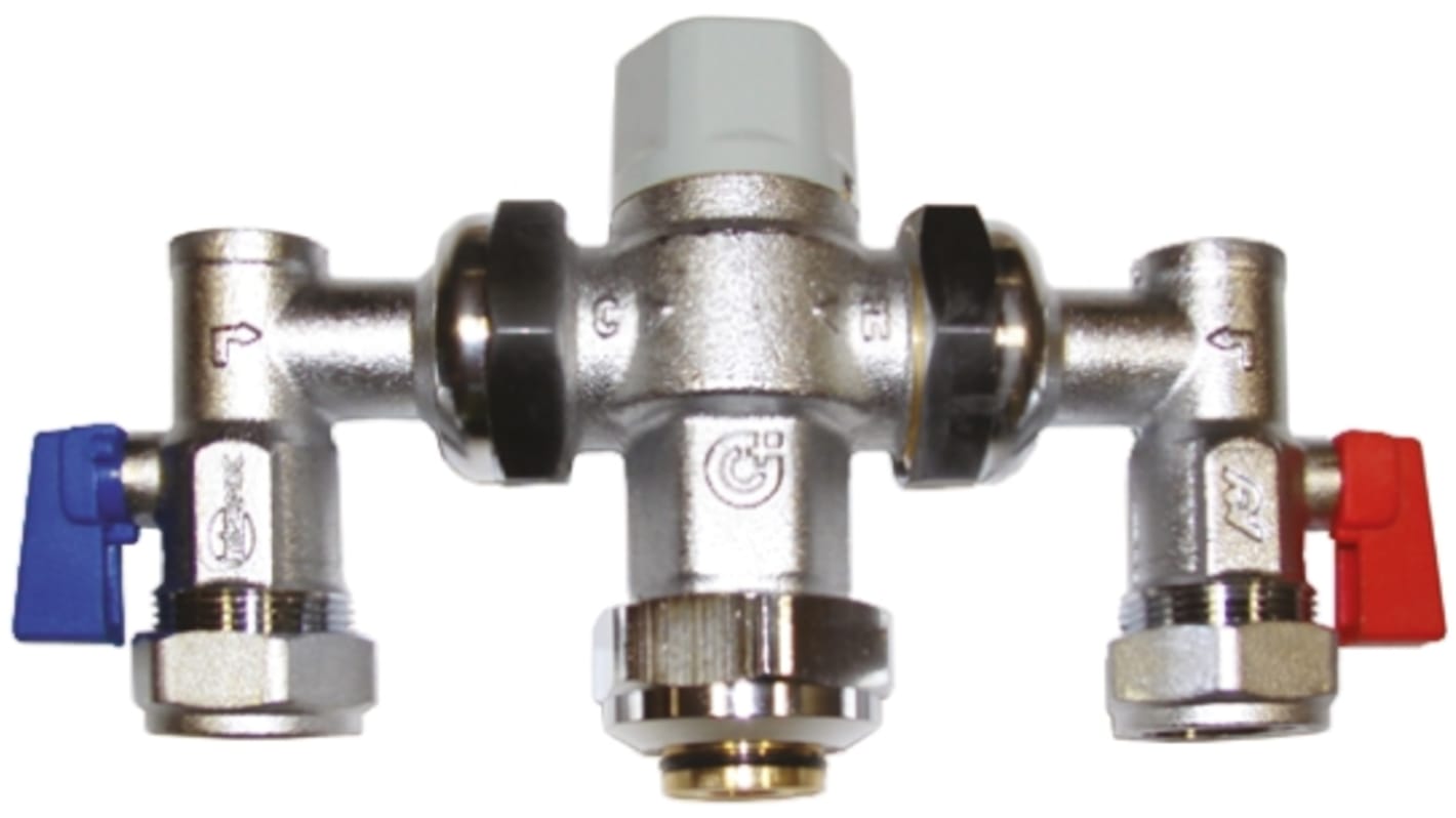 Altecnic Brass Thermostatic Washroom Valve, 22mm Compression