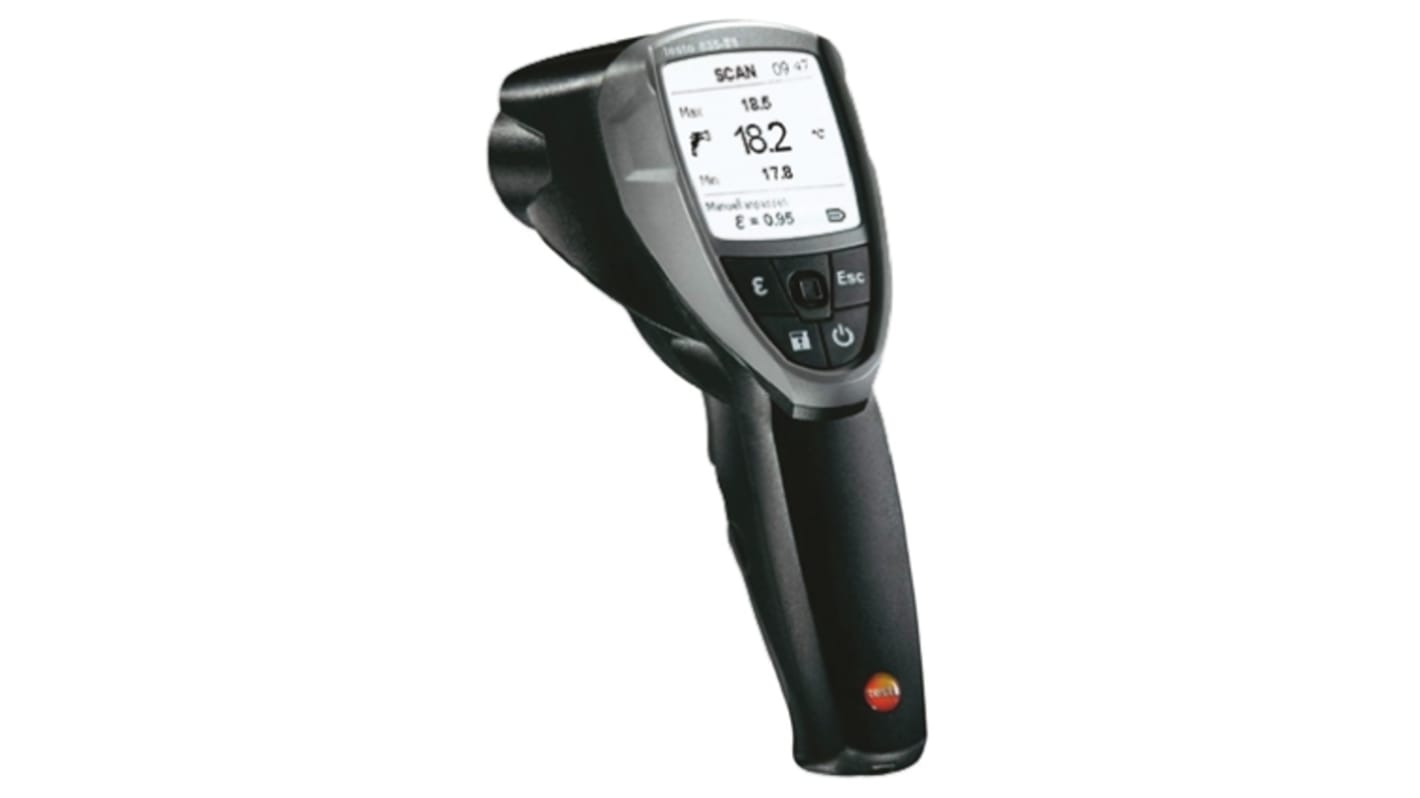 Testo 835-T1 Infrared Thermometer, -30°C Min, ±1 °C, ±1.5 °C, ±2.5 °C Accuracy, °C Measurements