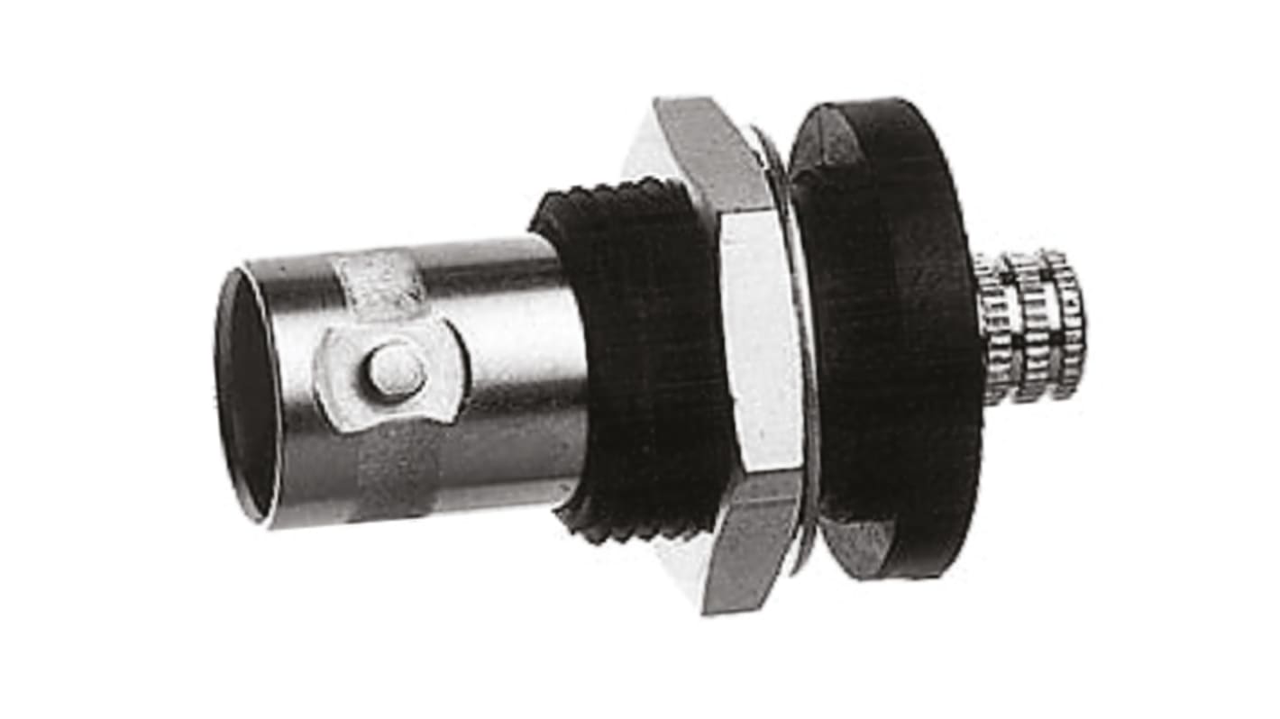 Telegartner, jack Panel Mount BNC Connector, 75Ω, Clamp, Crimp Termination, Straight Body