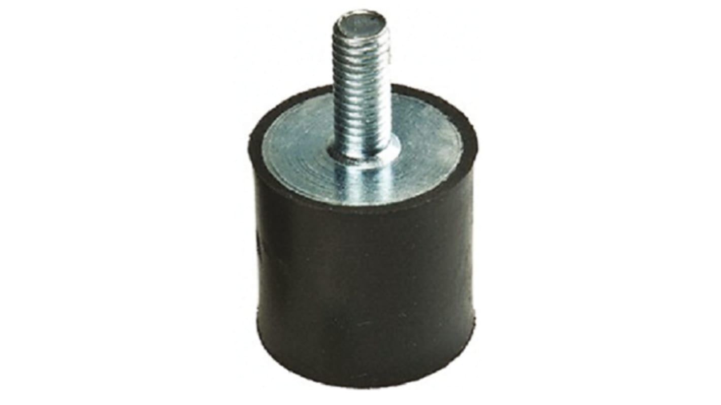 FIBET M8 Anti Vibration Mount, Male Buffer Foot with 63kg Compression Load