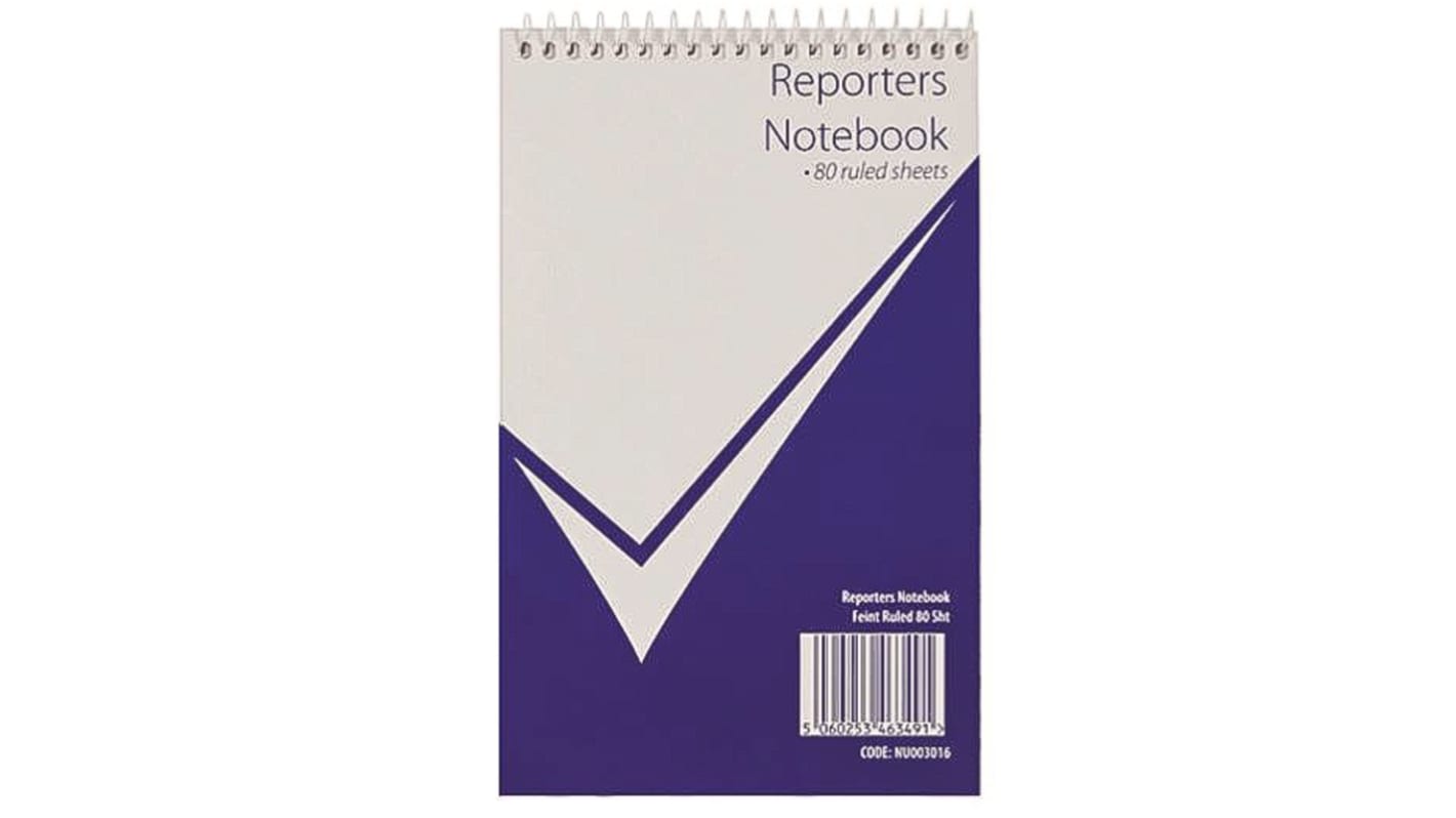 Bloc-notes, RS PRO 125 x 200 mm, 160 Feuilles