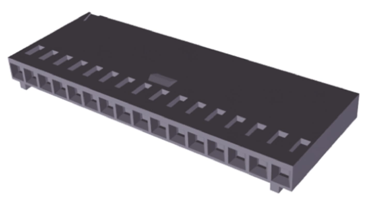 TE Connectivity, AMPMODU MOD IV Female Connector Housing, 2.54mm Pitch, 16 Way, 1 Row