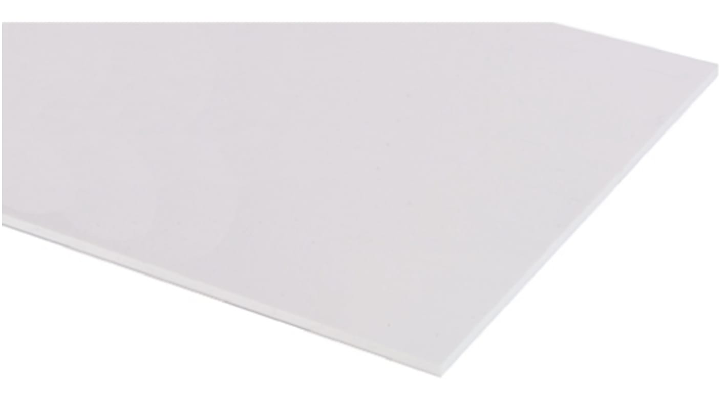 RS PRO Satin/Gloss White Plastic Sheet, 1200mm x 1200mm x 2.5mm