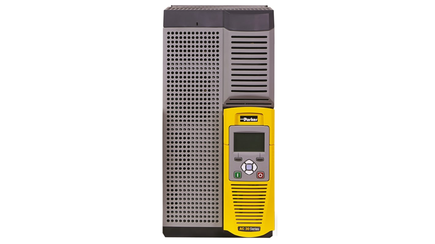 Variador de frecuencia Parker serie AC30, 15 kW, 400 V ac, 3 fases, 23 A, 32 A, 0 → 1500Hz, IP20