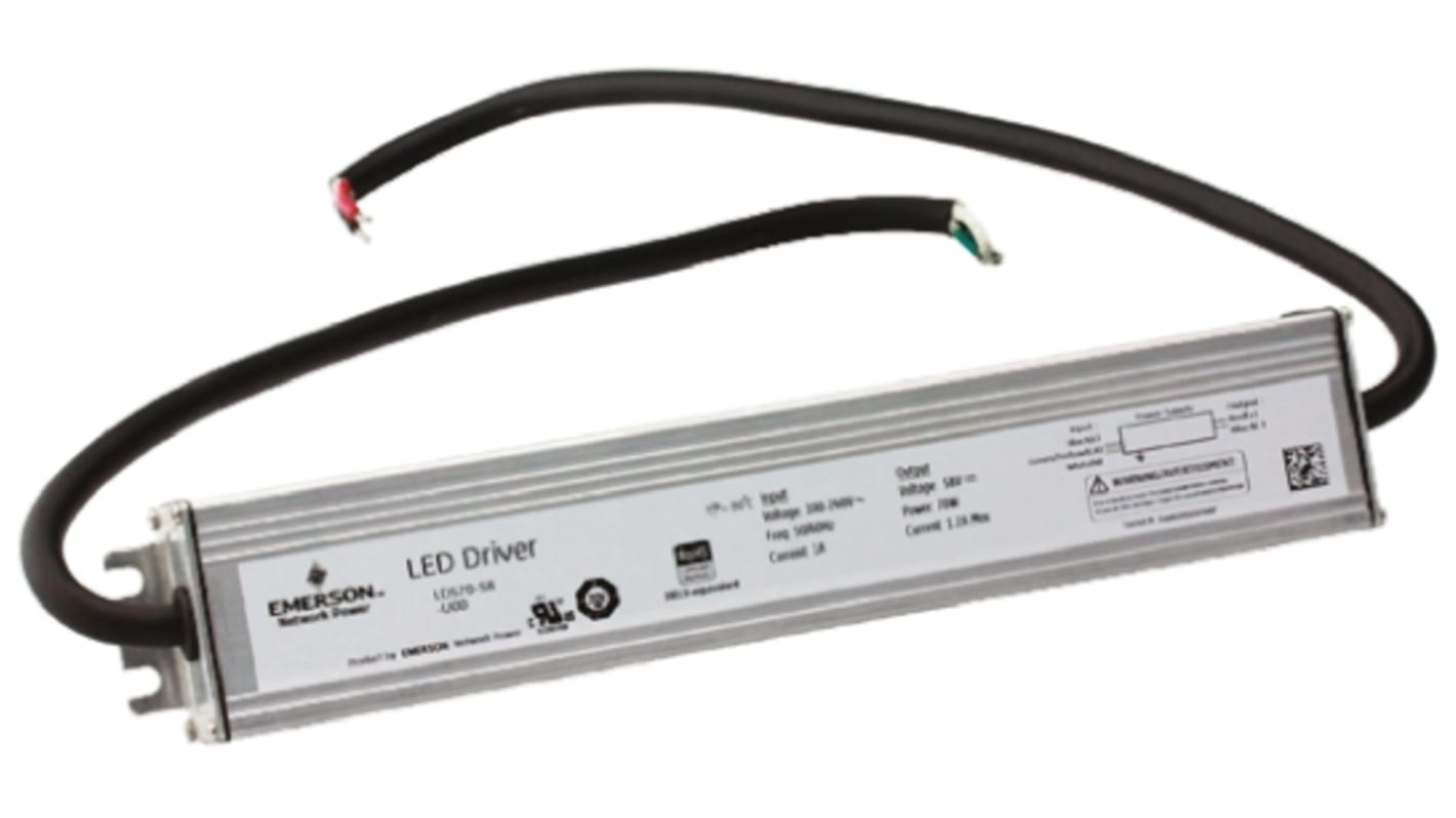 Artesyn Embedded Technologies LED Driver, 58V Output, 70W Output, 1.2A Output, Constant Current / Constant Voltage