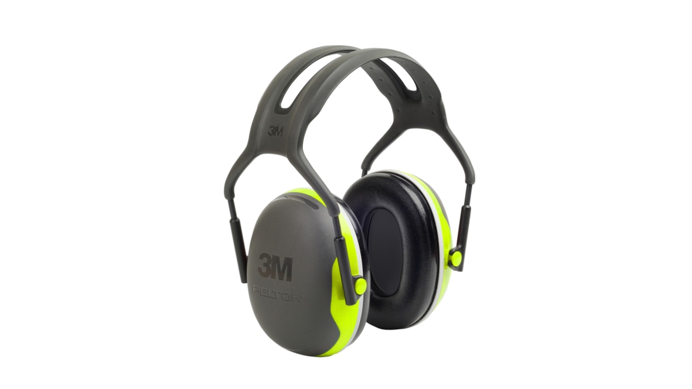 3M PELTOR X4 Ear Defender with Headband, 32dB, Black, Yellow