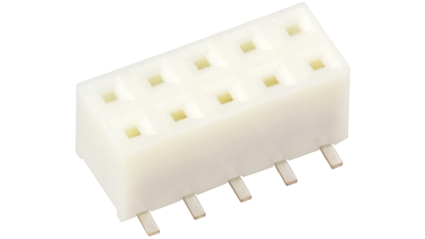 Gniazdo PCB 10 -pinowe 2 -rzędowe raster: 2mm typu płytka – płytka Proste SMD