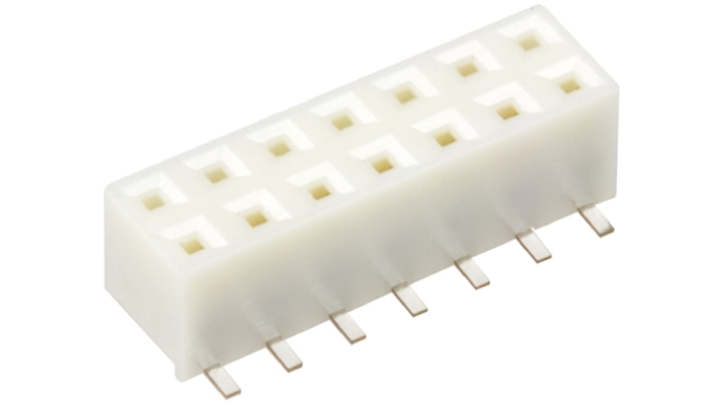 Gniazdo PCB 14 -pinowe 2 -rzędowe raster: 2mm typu płytka – płytka Proste SMD