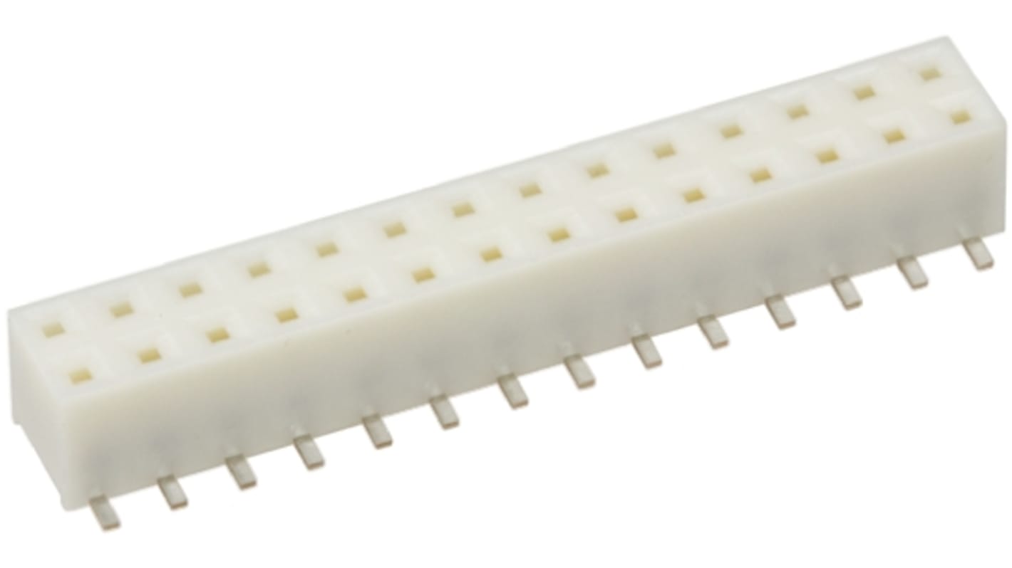 Gniazdo PCB 28 -pinowe 2 -rzędowe raster: 2mm typu płytka – płytka Proste SMD