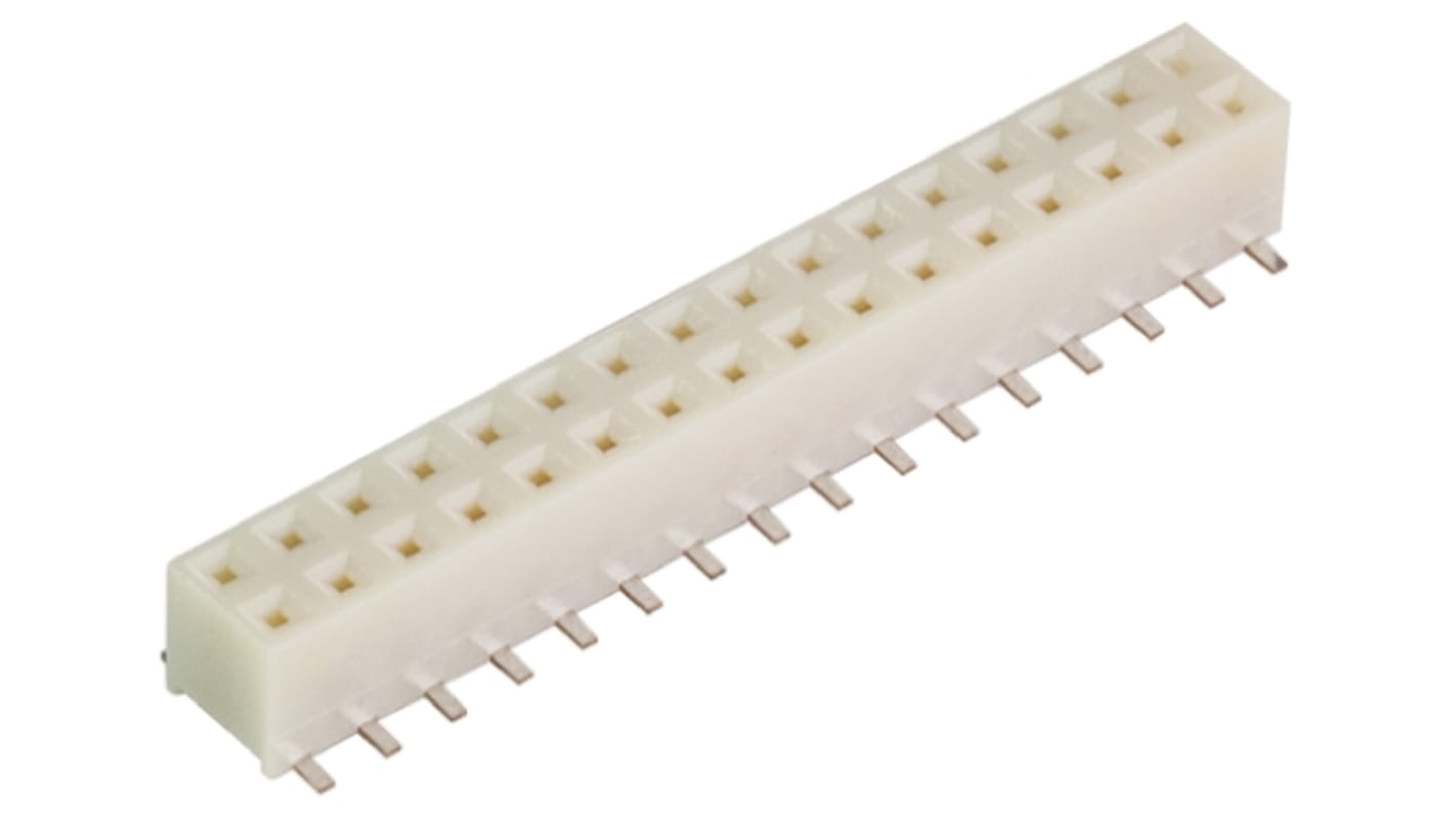 Gniazdo PCB 32 -pinowe 2 -rzędowe raster: 2mm typu płytka – płytka Proste SMD