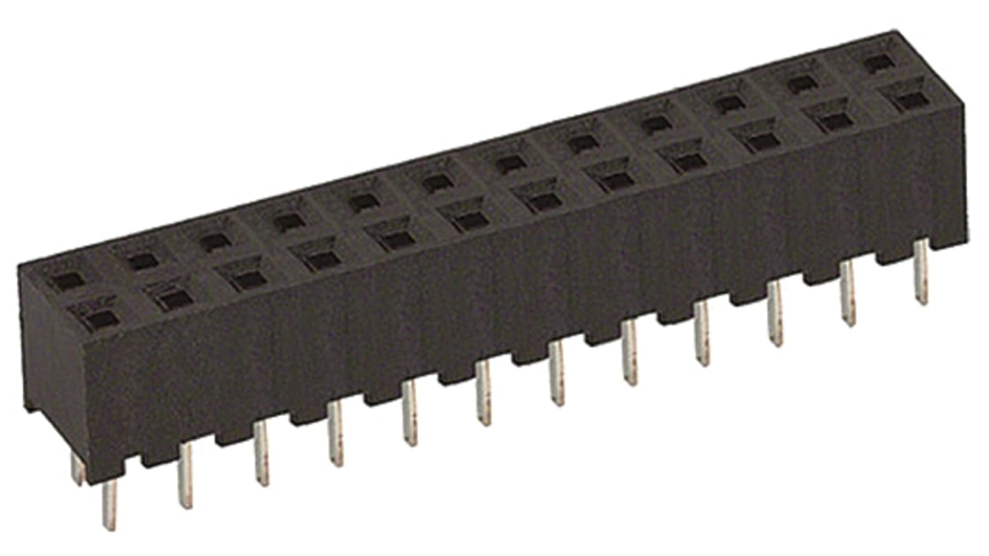 Gniazdo PCB 24 -pinowe 2 -rzędowe raster: 2mm typu płytka – płytka Proste Przewlekany