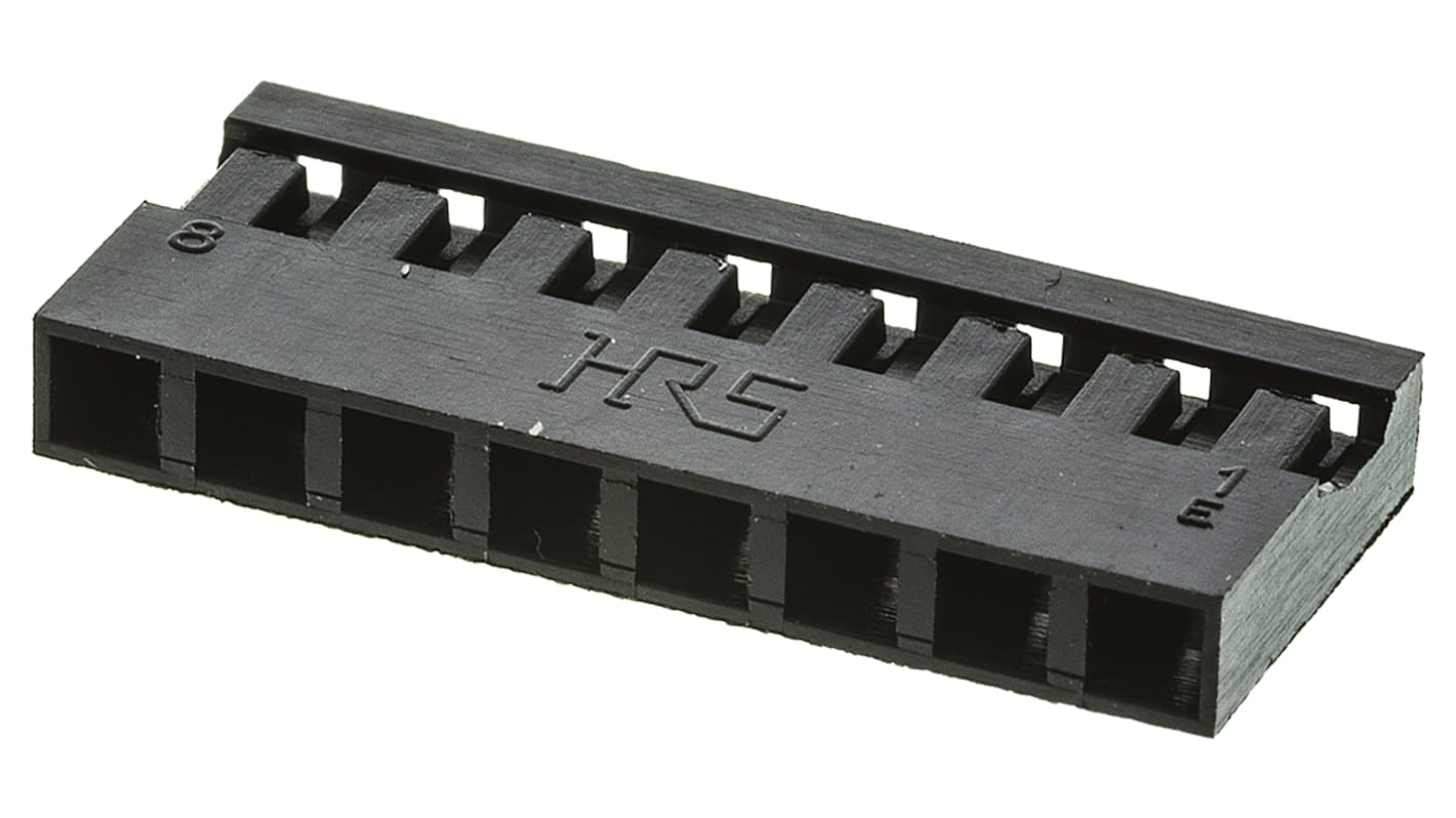 Hirose A4B Steckverbindergehäuse Buchse 2mm, 8-polig / 1-reihig Gerade, Kabelmontage