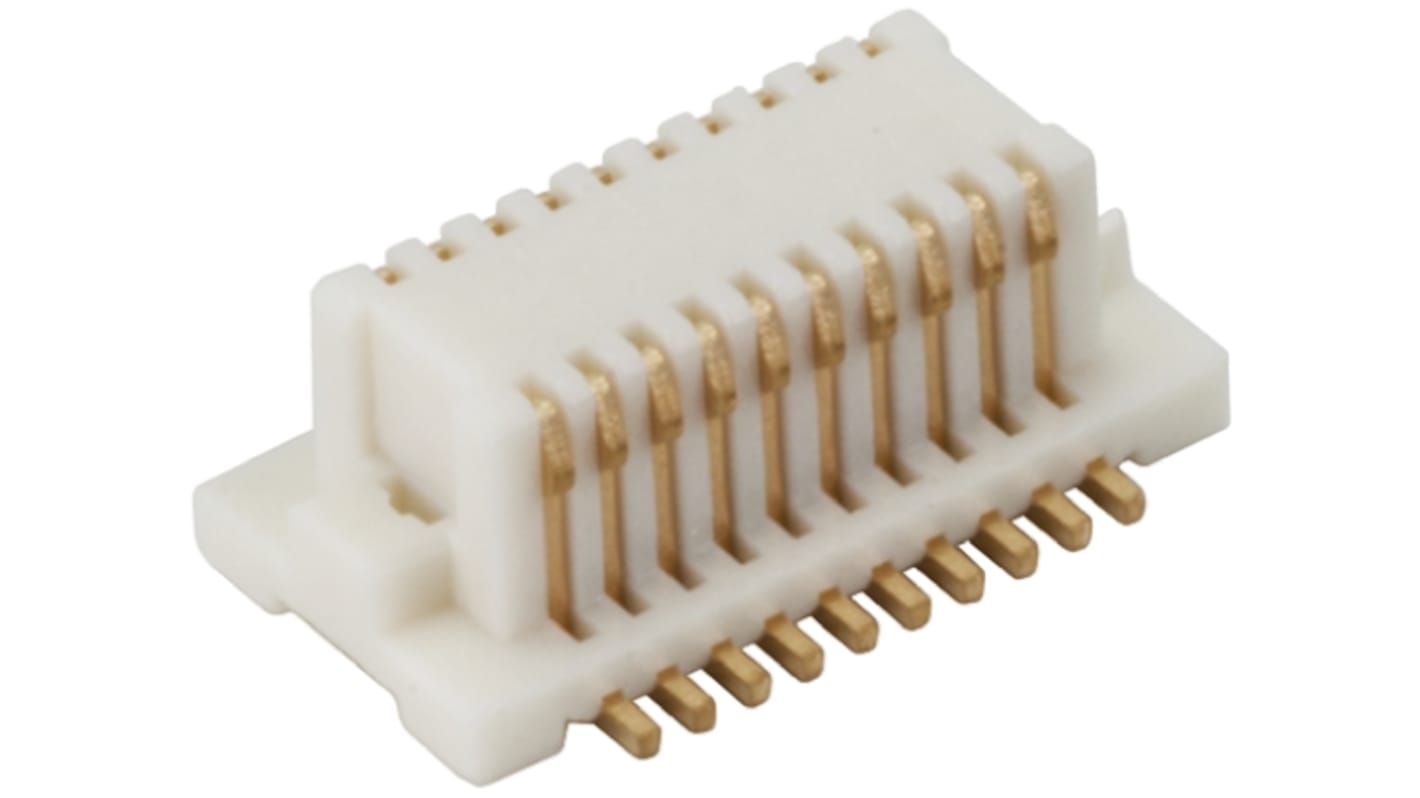 Gniazdo PCB 20 -pinowe 2 -rzędowe raster: 0.5mm typu płytka – płytka Prosty SMD