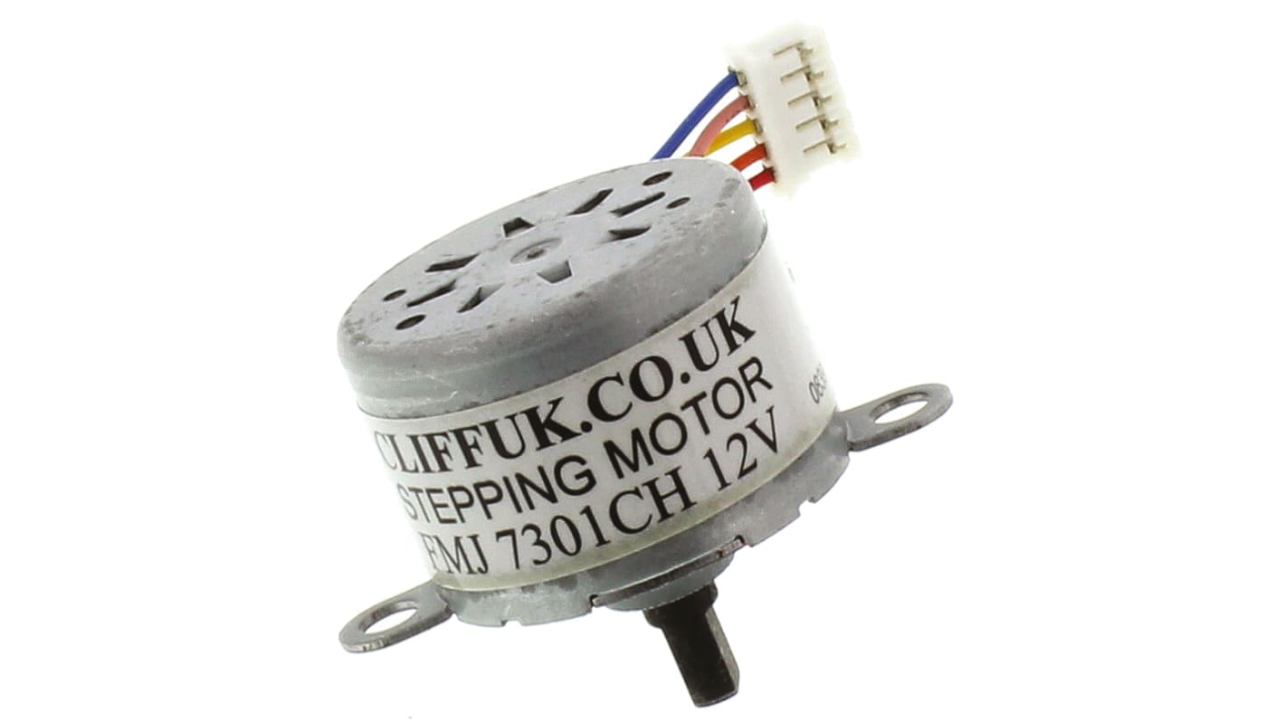 Motor paso a paso Cliff Electronics, 12 V, Ø de eje 3mm