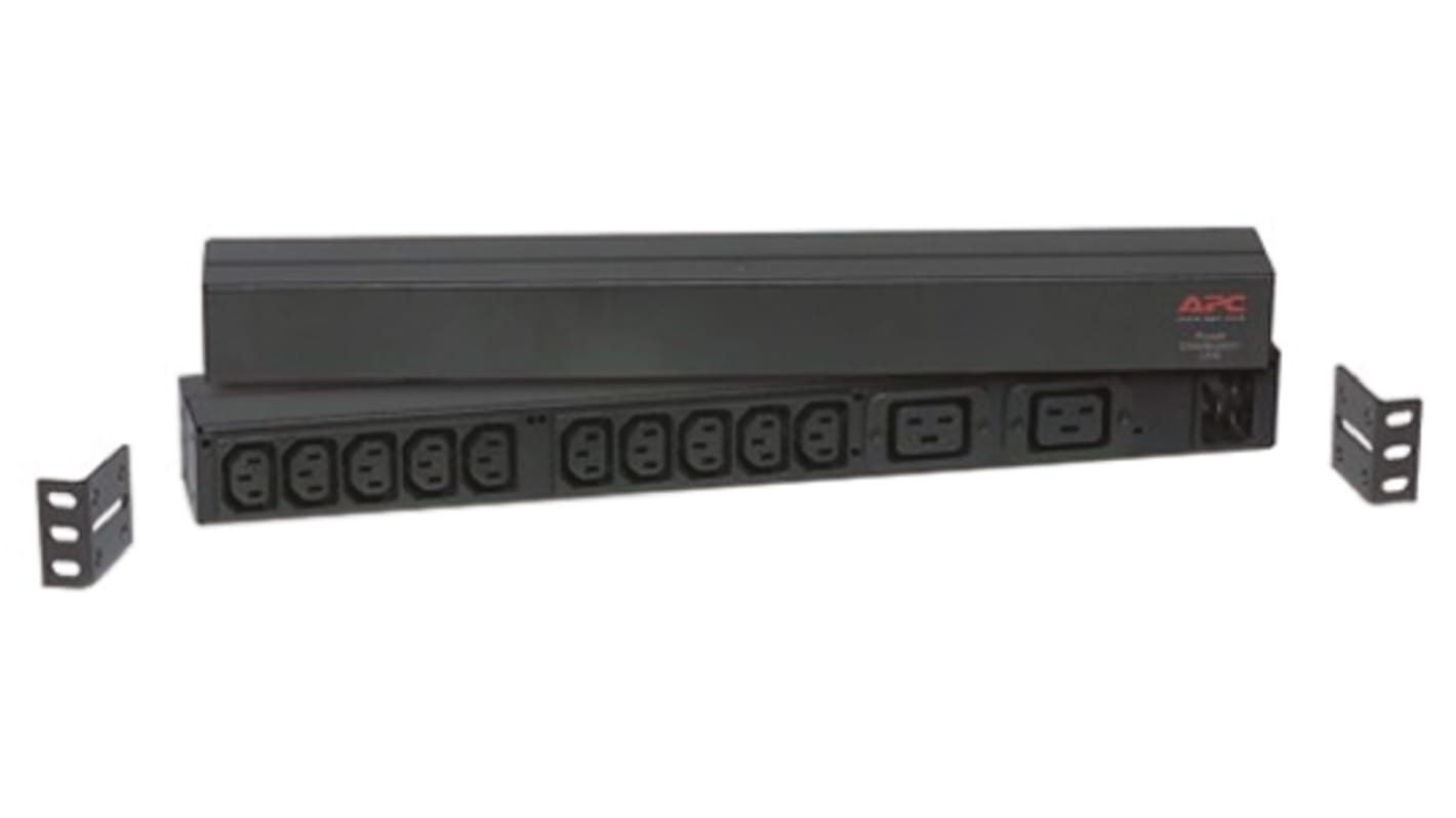 APC 2, 10位电源分配器, 120 → 240 V, 16A, IEC C13, IEC C19, 2.5m线长