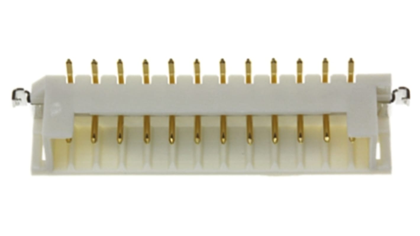 Hirose DF3 Series Straight Surface Mount PCB Header, 2 Contact(s), 2.0mm Pitch, 1 Row(s), Shrouded