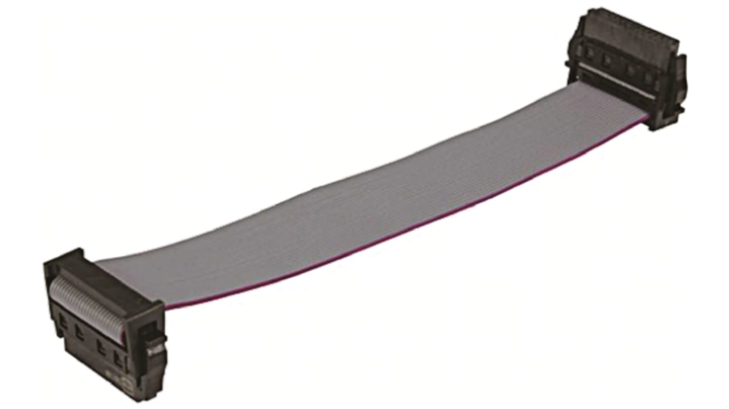 Harting Har-Flex Series Flat Ribbon Cable, 6-Way, 0.635mm Pitch, 500mm Length, Har-Flex IDC to Har-Flex IDC