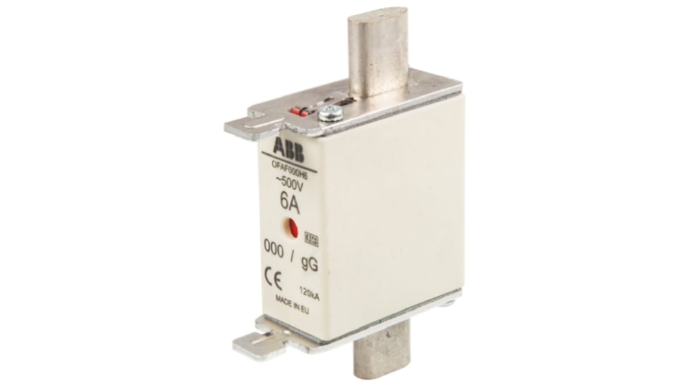 ABB Sicherung mit Flachkontakten A2, 500V / 10A, gG BS