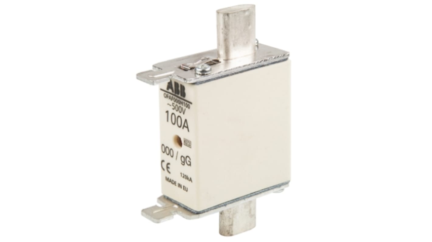 ABB 100A Centred Tag Fuse, NH000, 500V