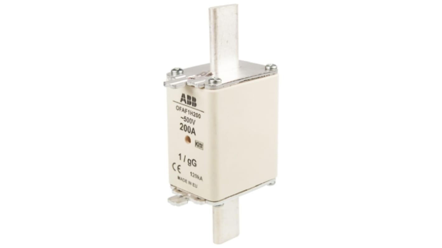 ABB 200A Centred Tag Fuse, NH1, 500V