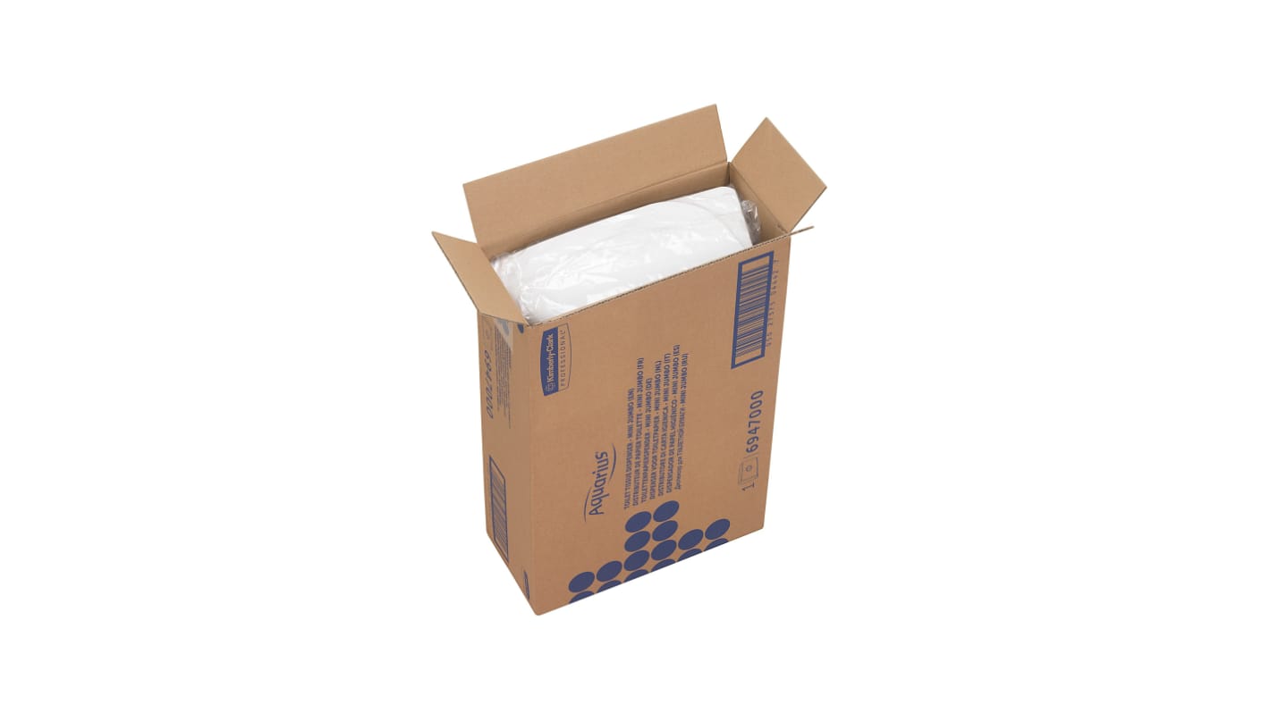 Dispensador de Rollos de Papel Higiénico Kimberly Clark 6947 Blanco Plástico Doble, 300mm x 470mm x 130mm Aquarius Sí