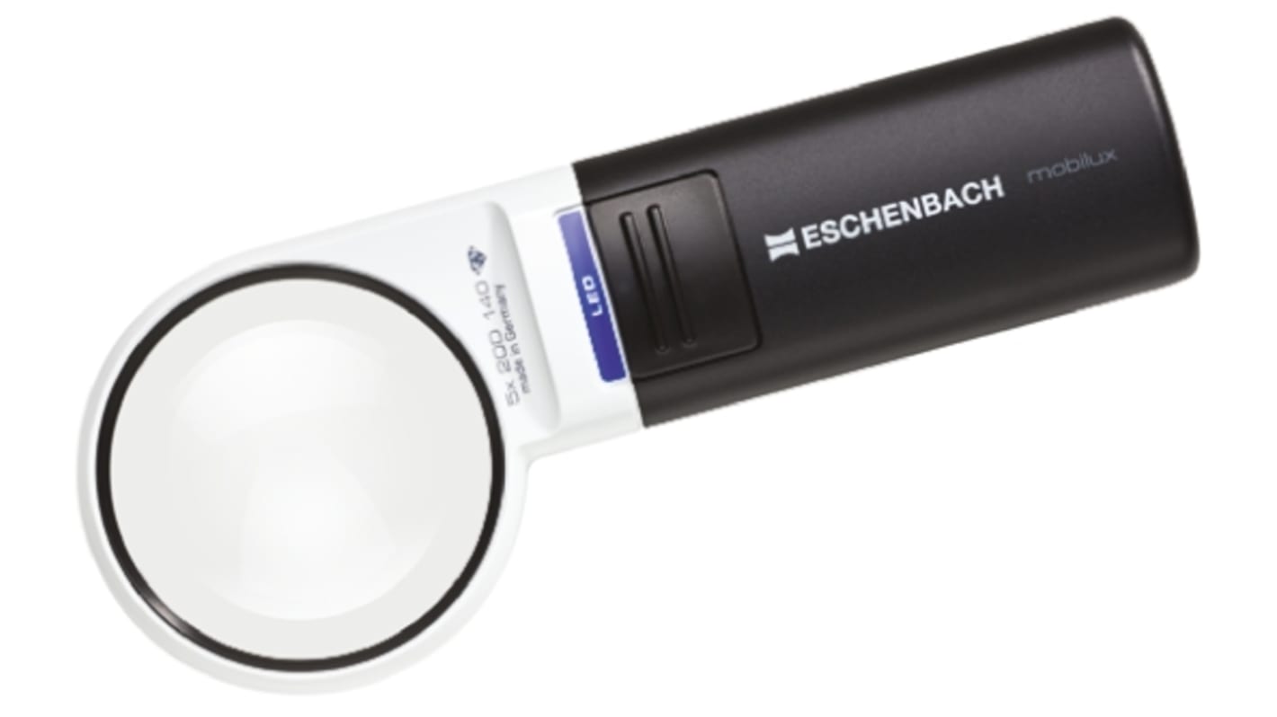 Eschenbach 拡大鏡・ルーペ, 照明付き拡大鏡, 5X倍, レンズ直径:58mm