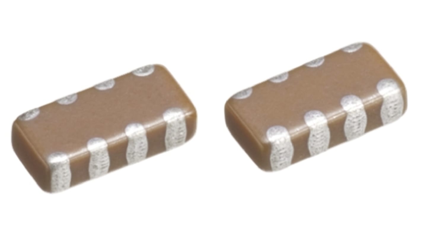 TDK Capacitor Array 680pF 50V dc ±20% 4-way C0G Dielectric , 1206 (3216M), CKC, Surface Mount