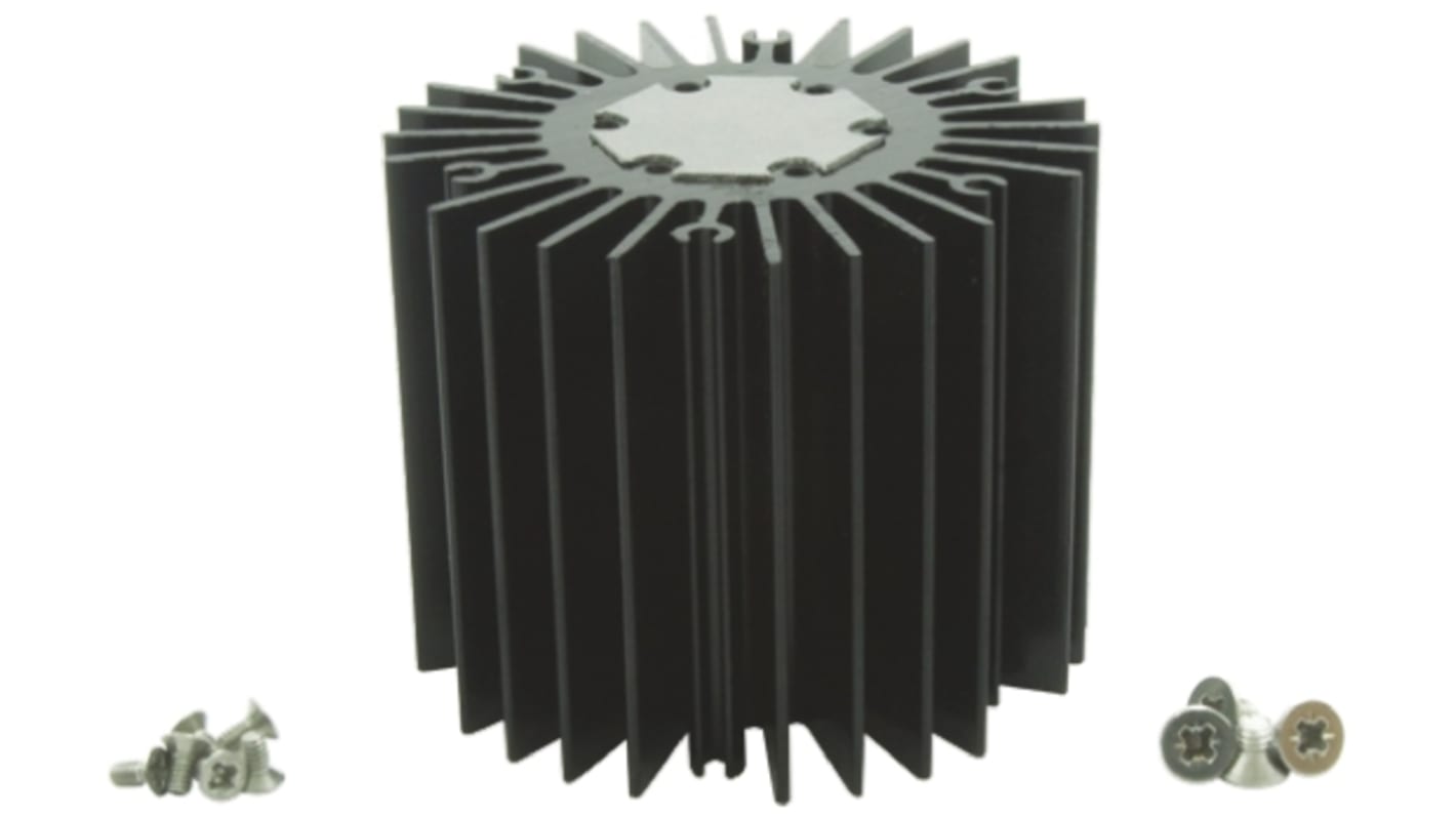 Intelligent LED Solutions ヒートシンク 高さ：40mm, ILA-HSINK-STAR-50X40MM-BLK-K | RS